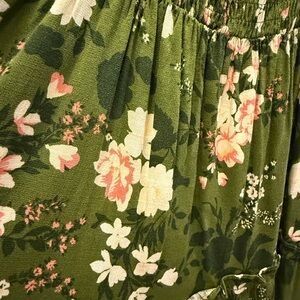 Sugarlips Olive Floral Dress